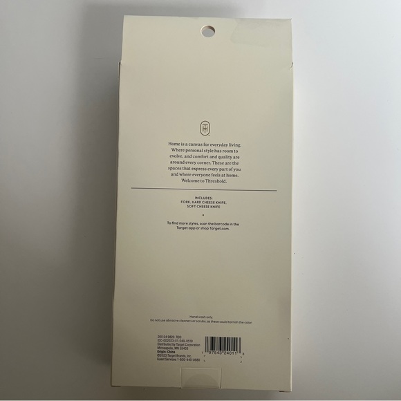 Threshold Target Brand 3 Pack Gold and Pink Cheese Tools: Fork, 2 Knives - Picture 5 of 11